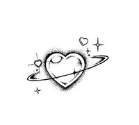 Body Stickers Love Temporary Tattoo Lasts To 15 Days Waterproof Semi Permanent Sticker