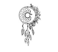 Body Stickers Luna Dreamcatcher Temporary Tattoos Sticker Waterproof And Long-lasting