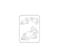 Body Stickers Put Palms Together Temporary Tattoo Lasts To 15 Days Waterproof Semi Permanent Sticker