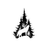 Body Stickers Wolf In The Forest Temporary Tattoo Lasts To 15 Days Waterproof Semi Permanent Sticker