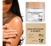 Body Sunscreen 60g Grass-Fed UV Protection Natural Sunblock | SPF 50 Grass-Fed Sun Block Moisturizing Skin Care for Travel Sport Beach