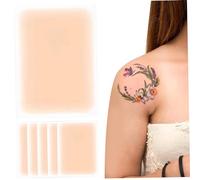 Body Tape, Tattoo Cover up Tape, 6PCS Waterproof Invisible Ultra Thin Tattoo Cover up Patch, 3.5x5.9" Cuttable Tattoo Makeup Cover up for Tattoo Scar and Birthmarks, Style 1