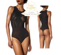 Body Tattoo String Body By Wolford S Small Black Transparent Flowers