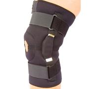 Body-Tec Hinged Adjustable Neoprene Knee Support Brace with Unique Multi Strap Design and Open Patella