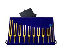 Body Tuning Fork 9 Pieces with Hammer Sound Healing Fork Relaxation Meditation Stress Relief Sound Healing Fork