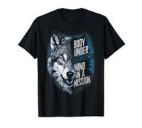 Body Under Construction Mind On Mission Wolf Gym T-Shirt