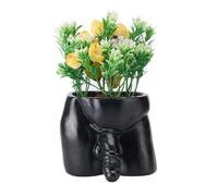 Body Vases for Decor - Planter Pot, Male Body Plant Pots - Vase Funny Planter Gift for Succulents and Cacti (Black, Large)
