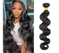 Body Wave Bundles Human Hair 28 Inch 10A Grade Human Hair Bundles Body Wave 1 Bundle 100% Unprocessed Brazilian Virgin Hair Extensions