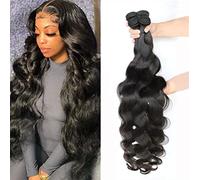 Body Wave Bundles Human Hair 4 Bundles (26 24 22 20 inches) 14A Brazilian Virgin Human Hair Body Wave Bundles Natural Color 100% Unprocessed Brazilian Human Hair Weave Extensions