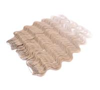 Body Wave Hair Synthetic Fake Hair Bundles Crochet Braids Curly Hair Extensions Water Wave Ombre Blonde Braiding Hair