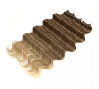 Body Wave Hair Synthetic Fake Hair Bundles Crochet Braids Curly Hair Extensions Water Wave Ombre Blonde Braiding Hair