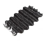 Body Wave Hair Synthetic Fake Hair Bundles Crochet Braids Curly Hair Extensions Water Wave Ombre Blonde Braiding Hair