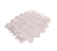 Body Wave Hair Synthetic Fake Hair Bundles Crochet Braids Curly Hair Extensions Water Wave Ombre Blonde Braiding Hair