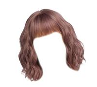 Body Waved Lace Frontal Wigs Length Curly Hair Extension Wedding Hair For Various Occasion Fiber