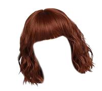 Body Waved Lace Frontal Wigs Length Curly Hair Extension Wedding Hair For Various Occasion Fiber