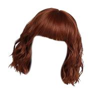 Body Waved Lace Frontal Wigs Length Curly Hair Extension Wedding Hair For Various Occasion Light Weight Bob