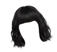 Body Waved Lace Frontal Wigs Length Curly Hair Extension Wedding Hair For Various Occasion Light Weight Bob