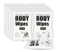 Body Wipes 250 PCS Wipes for Adults Disposable Wet Napkins Individually Wrapped Quick Hand Cleaning for Adults Bathing Traveling Camping Gym Car Elderly 20 Pack 9.1 * 7.1 in