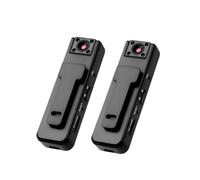 Body Worn Camera Mini HD 1080P Video Audio Recorder with Night Vision Motion Detection for Police Security Evidence Collection, 7.5 * 2.5 * 1cm Compact Design Black