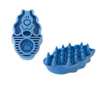 BODYA 2Pcs Dog Brush Zoom Groom Cat Brushes Long Short Haired Puppy Pet Washing Grooming Blue