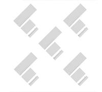 BODYA 5 Sets of 3 in 1 Door Slot Cover Lid Replacement for Nintendo Wii Console, White