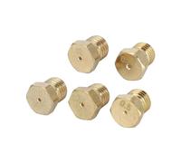 BODYA 5Pcs Brass Gas Jet Nozzles Burner Nozzles, LPG Gas Jet Set Gas Hob LPG Conversion Kit Propane Injectors