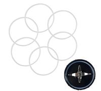 BODYA 6 Pieces Replacement Gaskets Rubber Seal Ring Kitchen Blender Juicer Spare Parts Accessories for Magic Bullet Flat/Cross Blade(8 cm/3.15 inch)