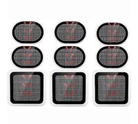BODYA 9Pcs 3Sets Replacement Gel Pads Updated Body Electrodes Pads for Slendertone Abs Belt, Black