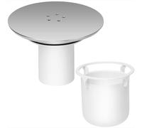 BODYA Shower Drain Cover Plughole Replacement for 90mm/115mm Fast Flow Chrome Trap