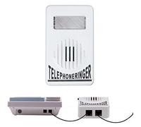 BODYA Telephone Ringer Amplifier Strobe Light Flasher Bell Extra-Loud Telephone Phone Ringer White