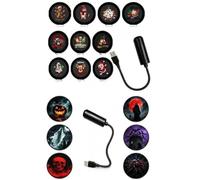 BODYA USB Plug and Play HD Star Projector Light for Halloween Christmas | Plug and Play, Halloween & Christmas, HD Projection, 16 Film Slides, USB Powered
