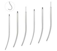 BodyAce 16G 18G 20G Piercing Tapers Can Be Bent Arbitrarily, Threadless Stretching Kit Screw On Assistant Tool, Body Piercing Insertion Pin for Ear/Nose/Lip/Eyebrow [16G(1.2mm) Bend Arbitrarily]