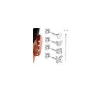 BodyAce 18g Reversible Earrings Gold Cartilage Earring Studs Long Internal Thread Conch Helix Stud Surgical Steel Tragus Piercing Jewelry for Women Men [B:BL:8mm]