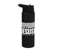 Bodyboard and Jesus Thats All I Need Bodyboarding Surfing Stainless Steel Insulated Water Bottle