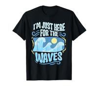 Bodyboarding Bodyboarder Just Here for The Waves T-Shirt