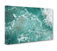 Bodyboarding in the Gold Coast Australia Canvas Print | Gallery Wrapped 30mm Frame Wall Art | 30x20 inches | Ready to Hang | Modern Seascape Picture | Living Room Bedroom Lounge Office
