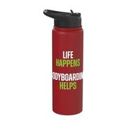 Bodyboarding Life Bodyboard Bodyboarder Beach Apparel Stainless Steel Insulated Water Bottle