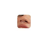 BodyBonita 16G Septum Rings - 316L Surgical Steel Teardrop Hinged Nose Rings Hoops Seamless Septum Jewelry CZ Nose Piercings Helix Tragus Rook Daith Piercing for Women Men Silver/Gold/Black 8mm 10mm