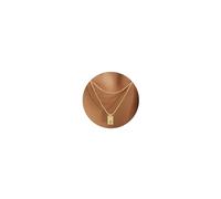 BodyBonita Dainty Gold Necklace for Women - 14K Gold Plated Layered E Initial Necklaces Trendy Waterproof Gold Jewelry Letter Name Necklace
