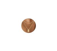 BodyBonita Dainty Necklace for Women - 16K Gold Plated Layered P Initial Necklace Trendy Waterproof Letter Name Jewellery Necklaces