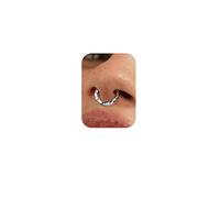 BodyBonita Septum Rings 16G - 316L Stainless Steel Nose Rings Hoops for Women Septum Piercing Jewelry 8mm 10mm, 9mm-Silver, Stainless Steel, no gemstone