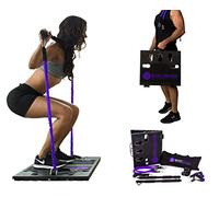 BodyBoss Home Gym 2.0 - Full Portable Gym Home Workout Package + 2 Extra Bands, Purple
