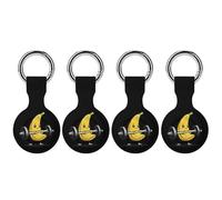 Bodybuilder Banana Silicone Protective Case Compatible with Airtag Funny GPS Tracker Accessories for Luggage Pet Collar