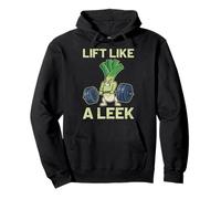 Bodybuilder LIFT LIKE A LEEK Funny Gym Lovers Pullover Hoodie