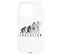 Bodybuilder Strongman Funny Evolution Mass Bodybuilding Gym Case for iPhone 15 Pro