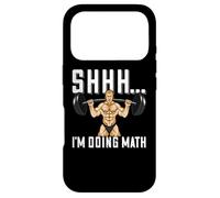 Bodybuilding Barbell Saying Shh Im Doing Math Weight Lifting Case for iPhone 17 Pro