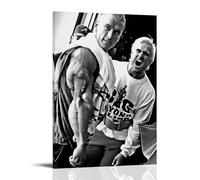 Bodybuilding Champion Canvas Wall Art, Motivational Fitness Poster for Gym, Home Gym, Studio Decor, High Contrast Black And White Muscle Show, Gym AccessoriesPoster Canvas Wall Art For Living Room Bed