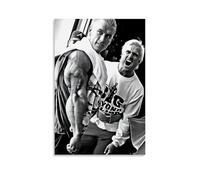 Bodybuilding Champion Canvas Wall Art, Motivational Fitness Poster for Gym, Home Gym, Studio Decor, High Contrast Black And White Muscle Show, Gym AccessoriesPoster Canvas Wall Art For Living Room Bed