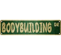 Bodybuilding Dr Metal Tin Sign Funny Vintage Slim Street Tin Signs Wall Art Decor Iron Poster Gifts 4x16 Inch