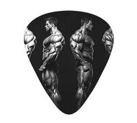 Bodybuilding Evolution Printed Guitar Picks 12-Piece Set - Comfortable, Versatile Plectrum for All Guitar Styles & Players